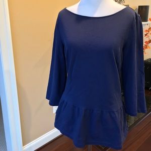Purple LOFT Peplum Top